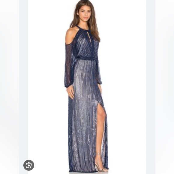 PARKER BLACK SEQUIN DRESS - Picture 5 of 14